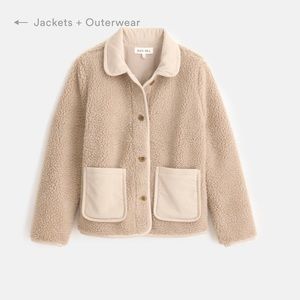 Alex Mill Sherpa Jacket | corduroy collar and pockets